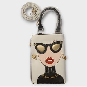 Hip and Trendy Eccentric Lady  Crossbody Bag Hand Bag Detachable Strap